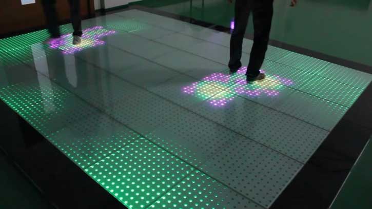 Interactive LED Floor Tile Display