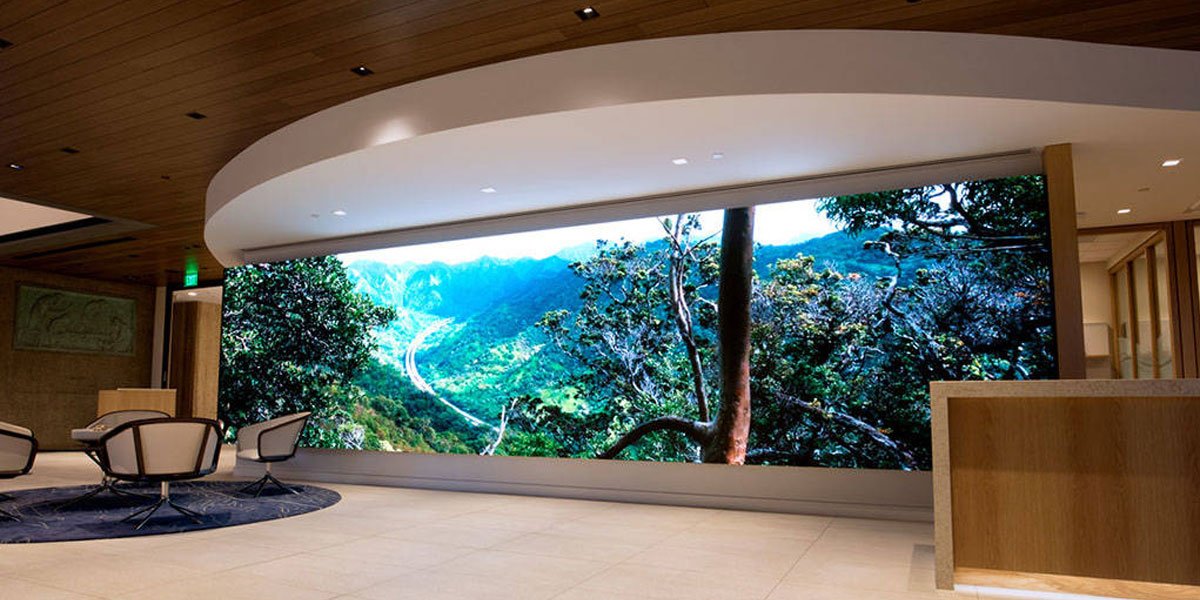 Hotel using LED video wall renderings