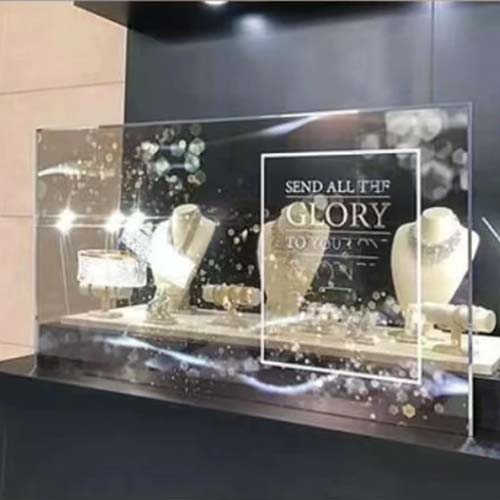 Jewelry Stores Use Transparent LED Film Displays