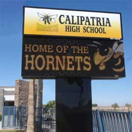 Calipatria High School LED Sign