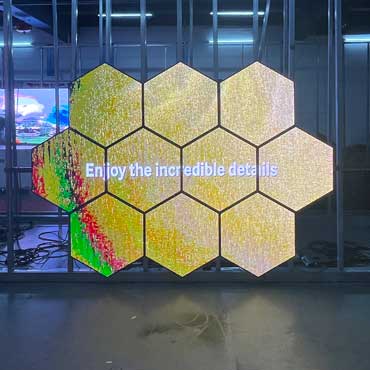 Creative Advertisement Hexagonal LED Screen