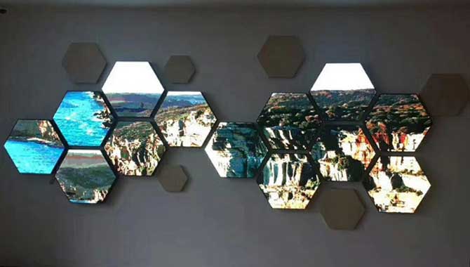 Hexagonal LED Display Is The Best Choice For Creative Advertising And Design