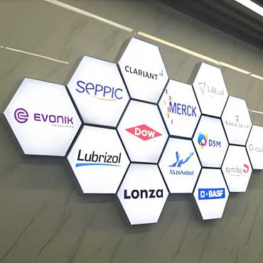 Hexagonal LED Display Splicing Brand LOGO Wall