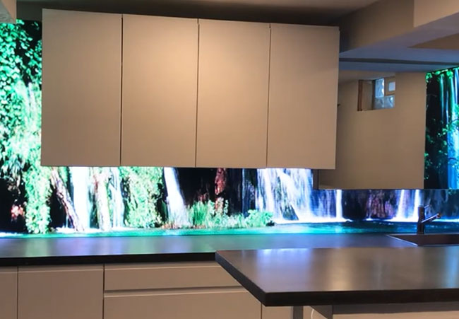 LED Kitchen Backsplashes Screen