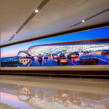 LED Display Installed At Airport