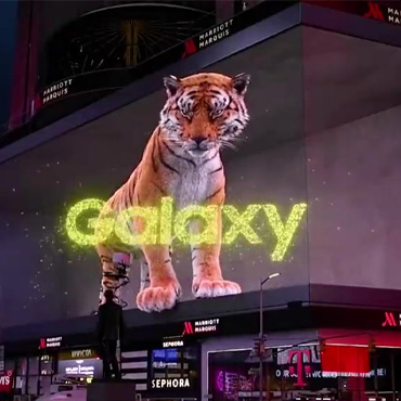 Samsung Is Tiger In The City 3D Billboard