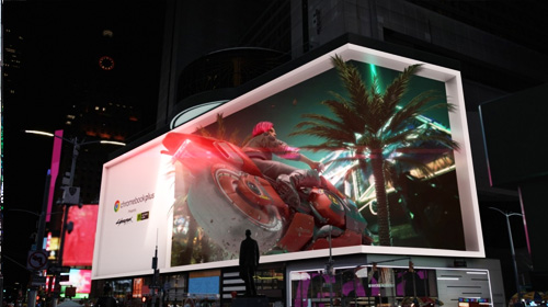 'Cyberpunk 2077' lancerà un'immersione in 3D con cartelloni pubblicitari a Times Square