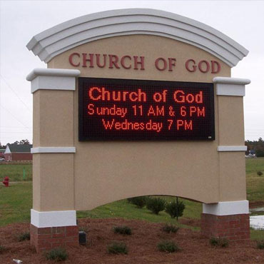 Outdoor LED Church Sign Image